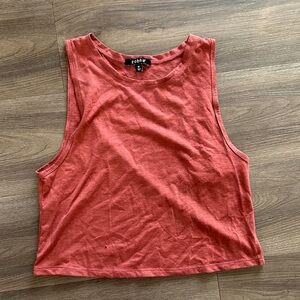 Zobha Coral Sleeveless Crop Top